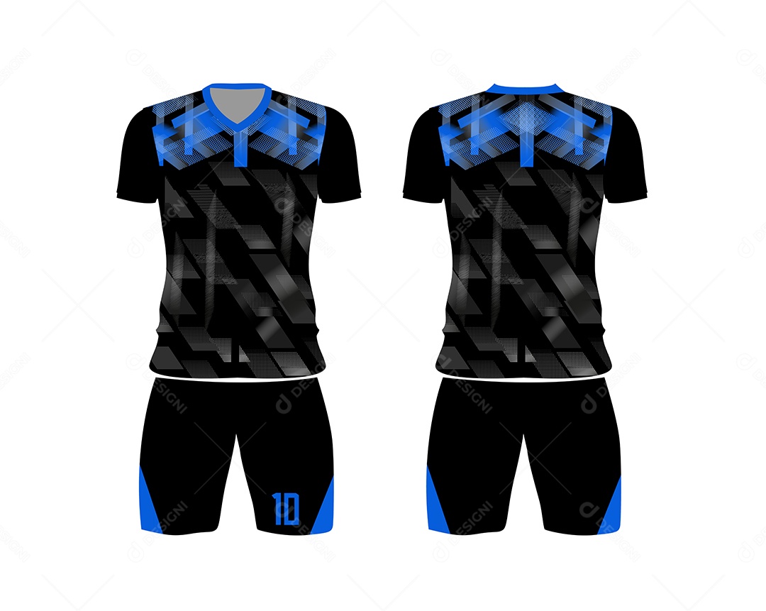 Uniforme de Time de Futebol Vetor EPS