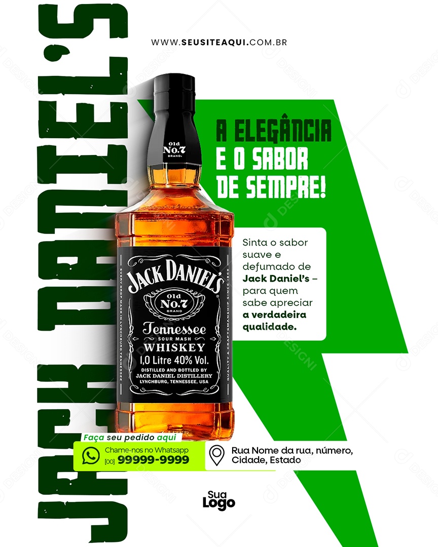 Flyer Cervejaria A Elegância e o Sabor Social Media PSD Editável