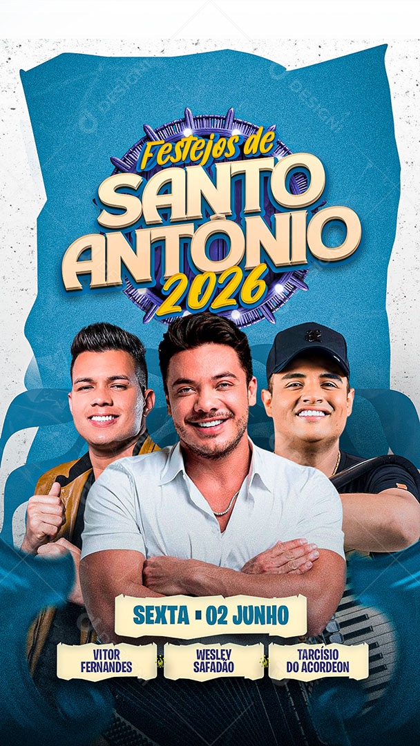 Story Flyer de Santo Antônio Social Media PSD Editável