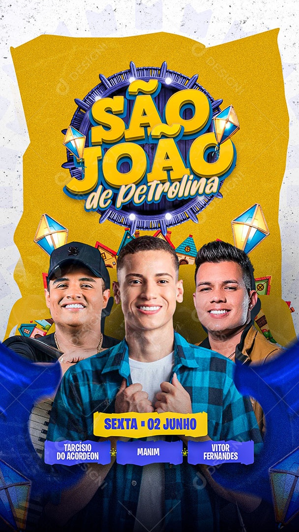 Story Flyer São João de Petrolina Social Media PSD Editável