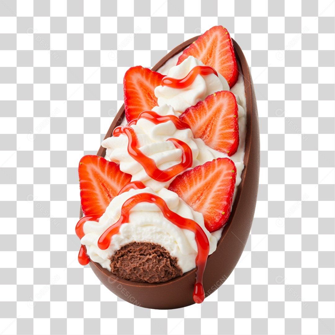 Ovo de Colher Páscoa PNG Transparente