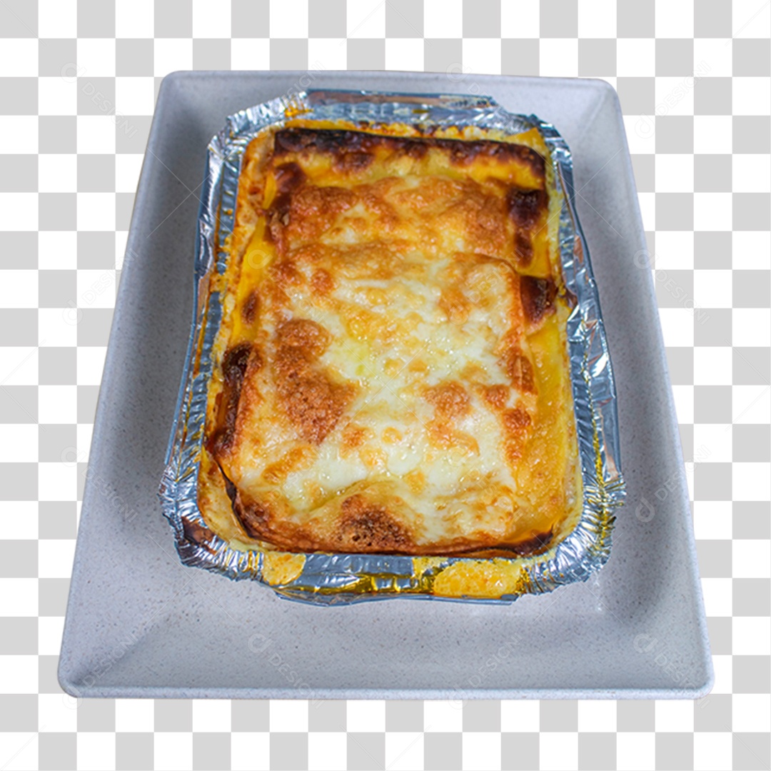 Fôrma com Lasanha PNG Transparente
