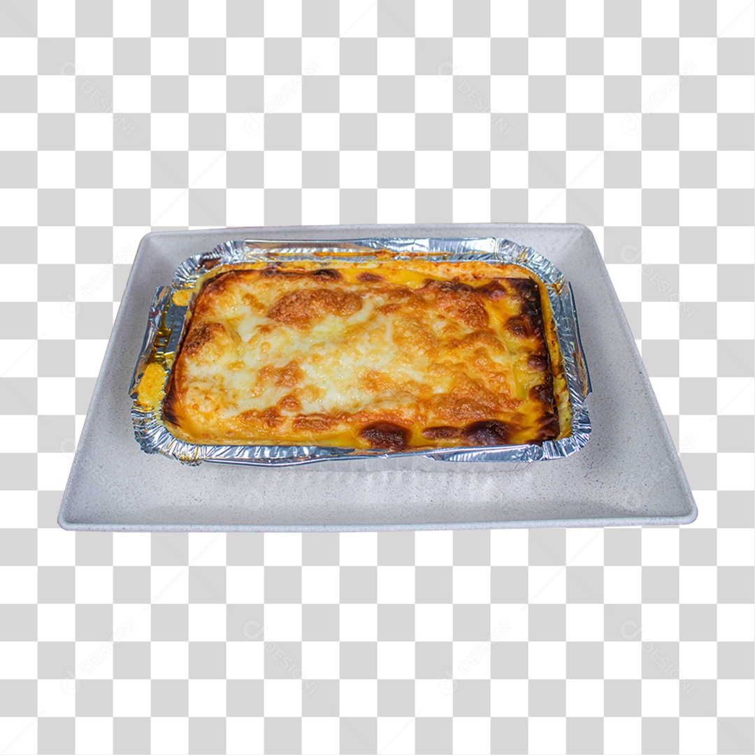 Fôrma com Lasanha PNG Transparente