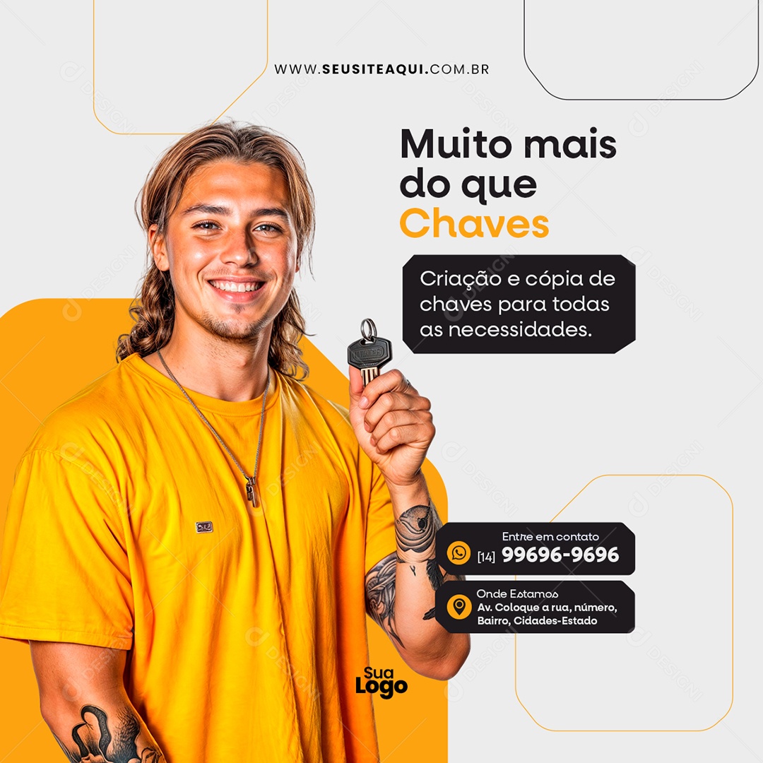 Feed Chaveiro Muito Mais Do Que Chaves Media PSD Editável