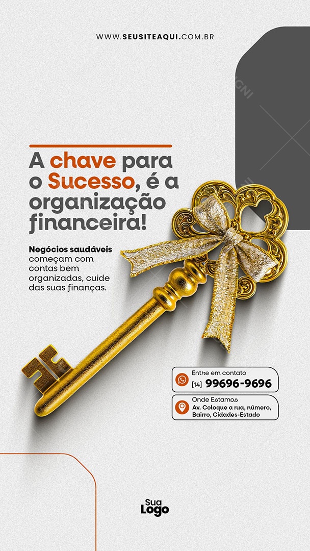 Story Contabilidade A Chave Para O Sucesso Social Media PSD Editável