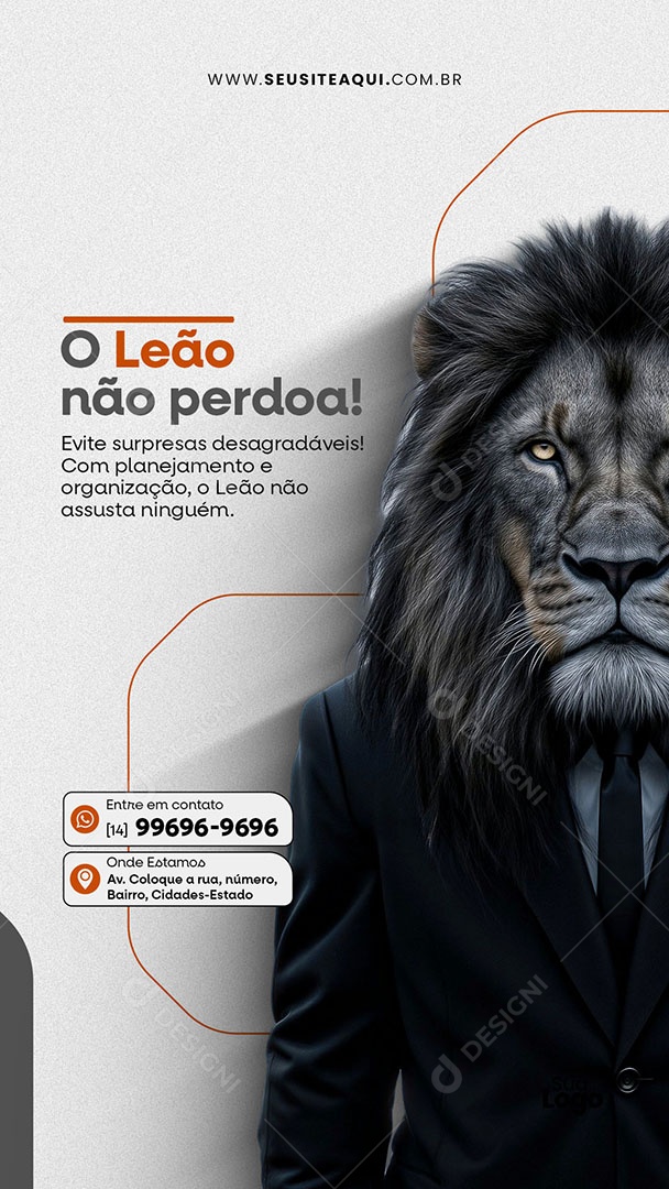 Story Contabilidade Evite Surpresas Social Media PSD Editável