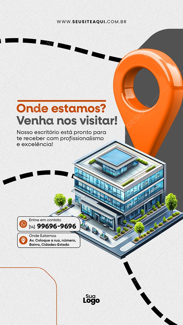 Story Contabilidade Venha Nos Visitar Social Media PSD Editável