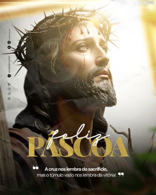 Feliz Páscoa 20 de Abril Social Media PSD Editável