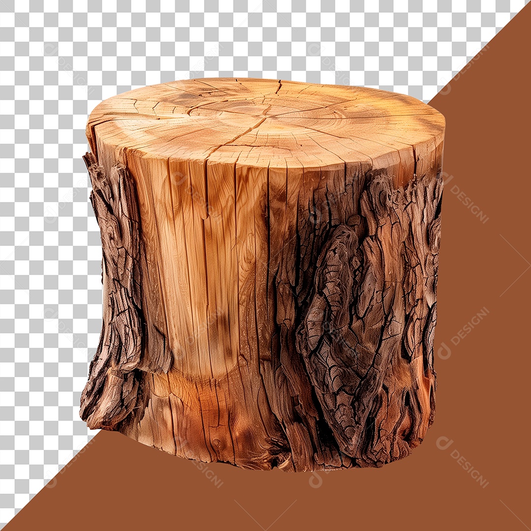 Tronco de Madeira Elemento 3D PSD