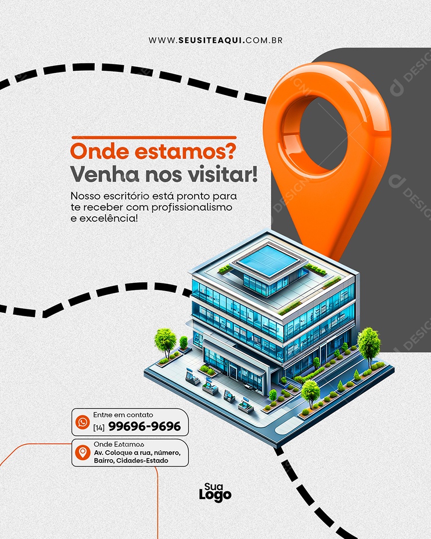 Flyer Contabilidade Venha Nos Visitar Social Media PSD Editável