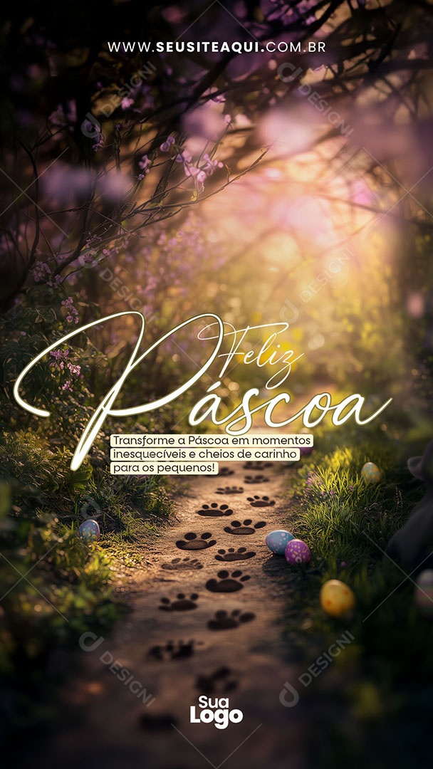 Story Feliz Páscoa 20 de Abril Social Media PSD Editável