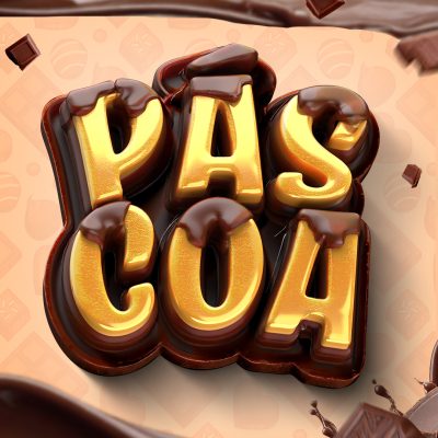 Páscoa Selo 3D para Composição PSD