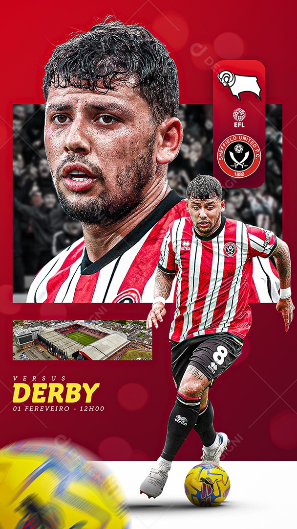 Story Flyer Jogo De Futebol Social Mídia PSD Editável