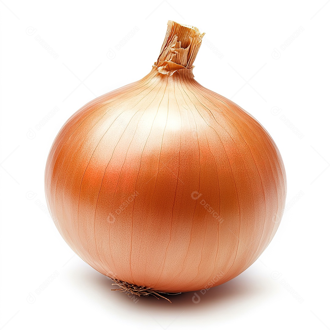 Cebola fresca isolada no branco