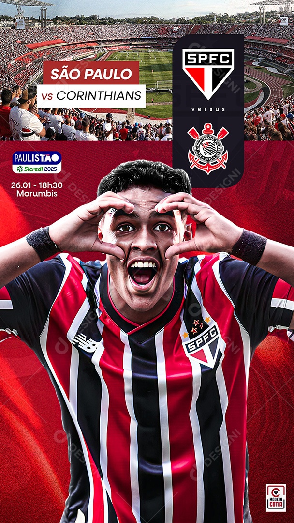 Story Flyer Jogo De Futebol Social Mídia PSD Editável