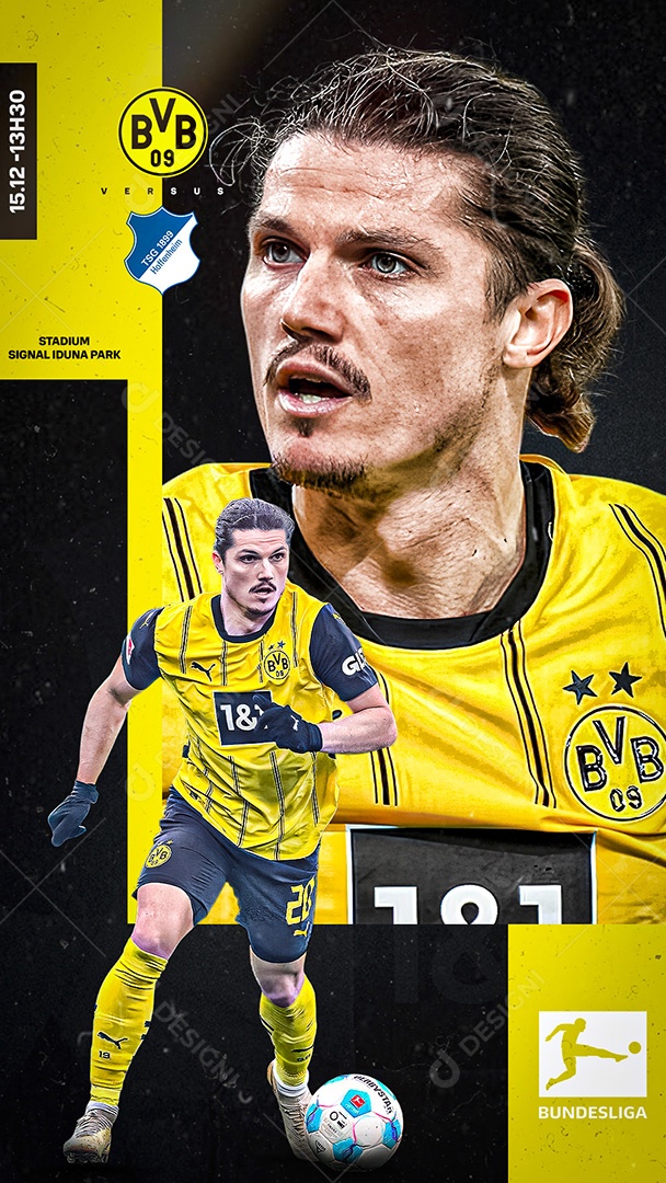 Story Flyer Jogo De Futebol Social Mídia PSD Editável