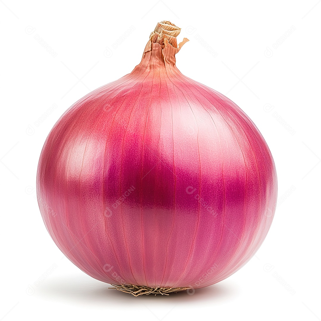 Cebola fresca isolada no branco