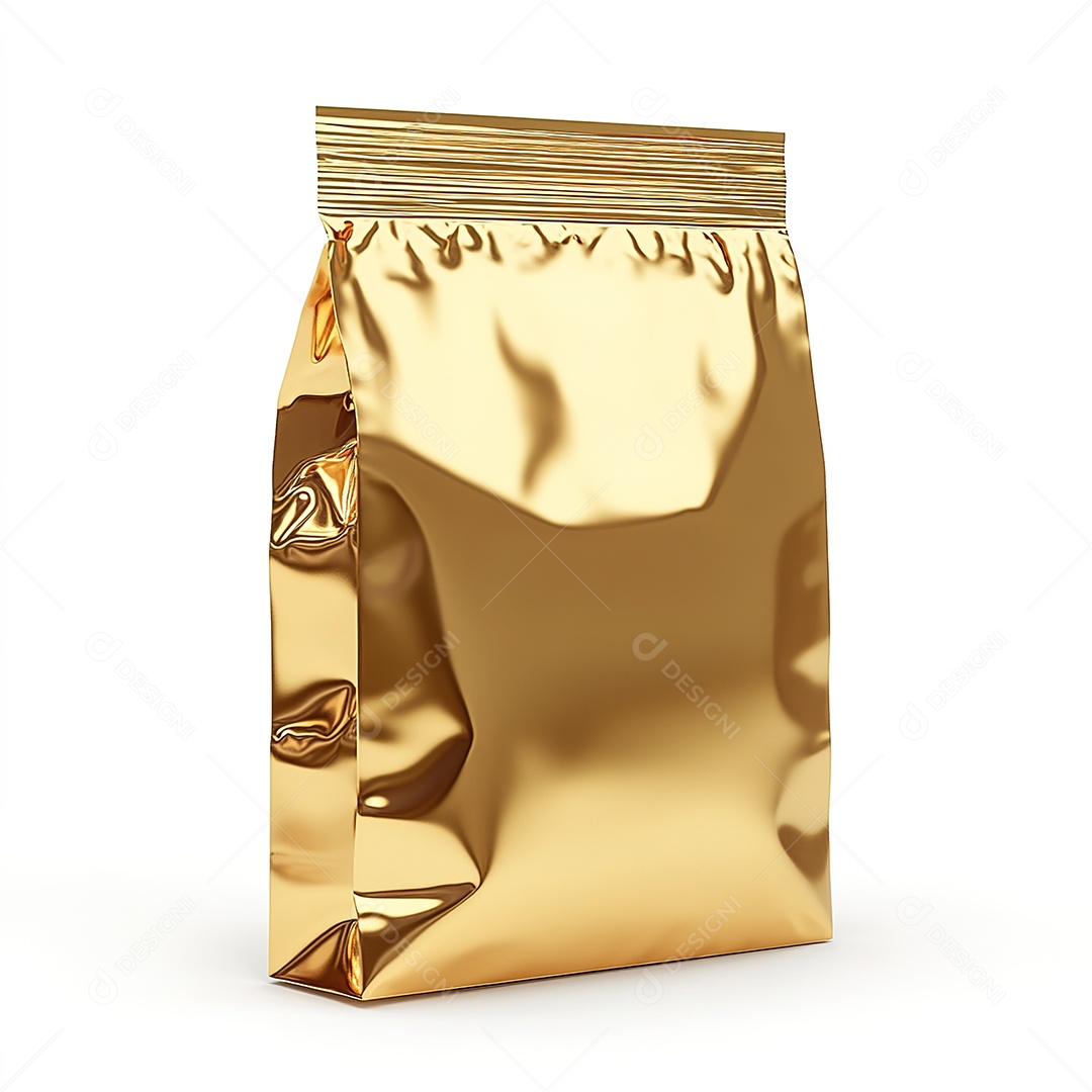 Pacote de ouro isolada em fundo branco