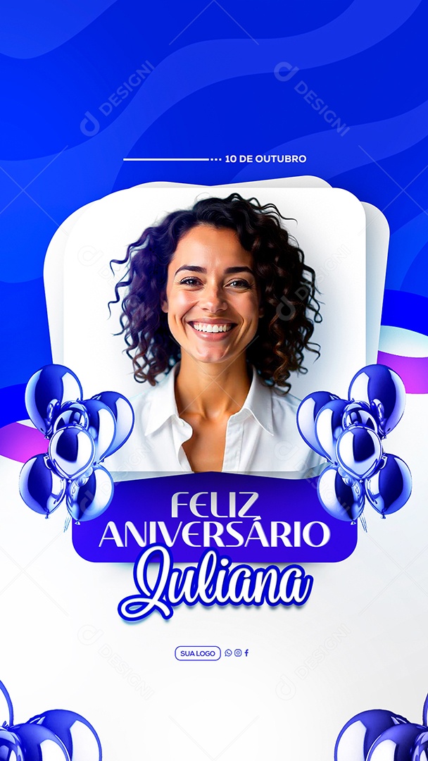 Story Feliz Aniversário Parabéns Paulo André Social Media PSD Editável