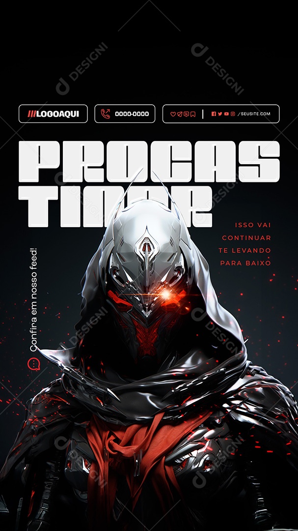 Story Marketing Digital Você está Flopado Social Media PSD Editável