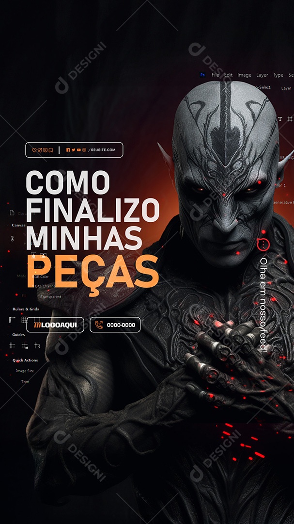 Story Marketing Digital Procatinar isso vai Continuar te Levamdo para Baixo Social Media PSD Editável