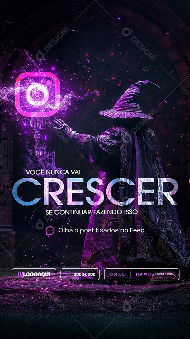 Story Marketing Digital Nunca Faça Isso Social Media PSD Editável