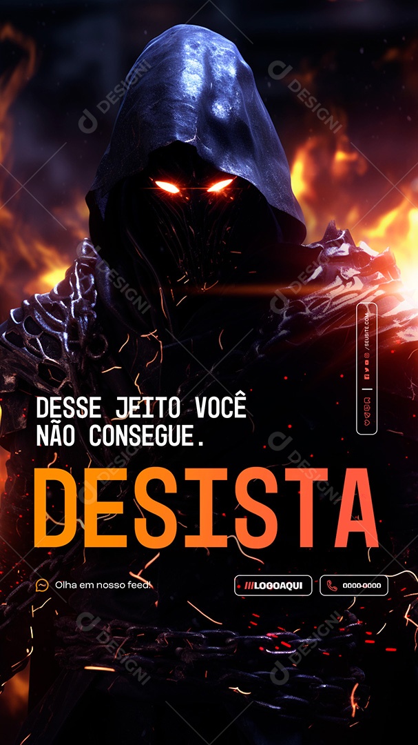 Story Marketing Digital Desse Jeito Você não Consegue Social Media PSD Editável