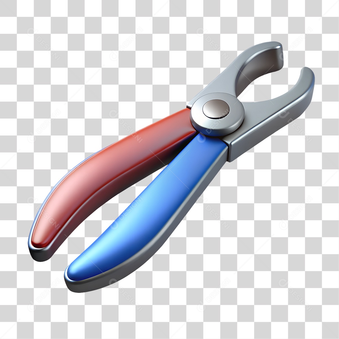 Pinça de Artesanato Metálica PNG Transparente