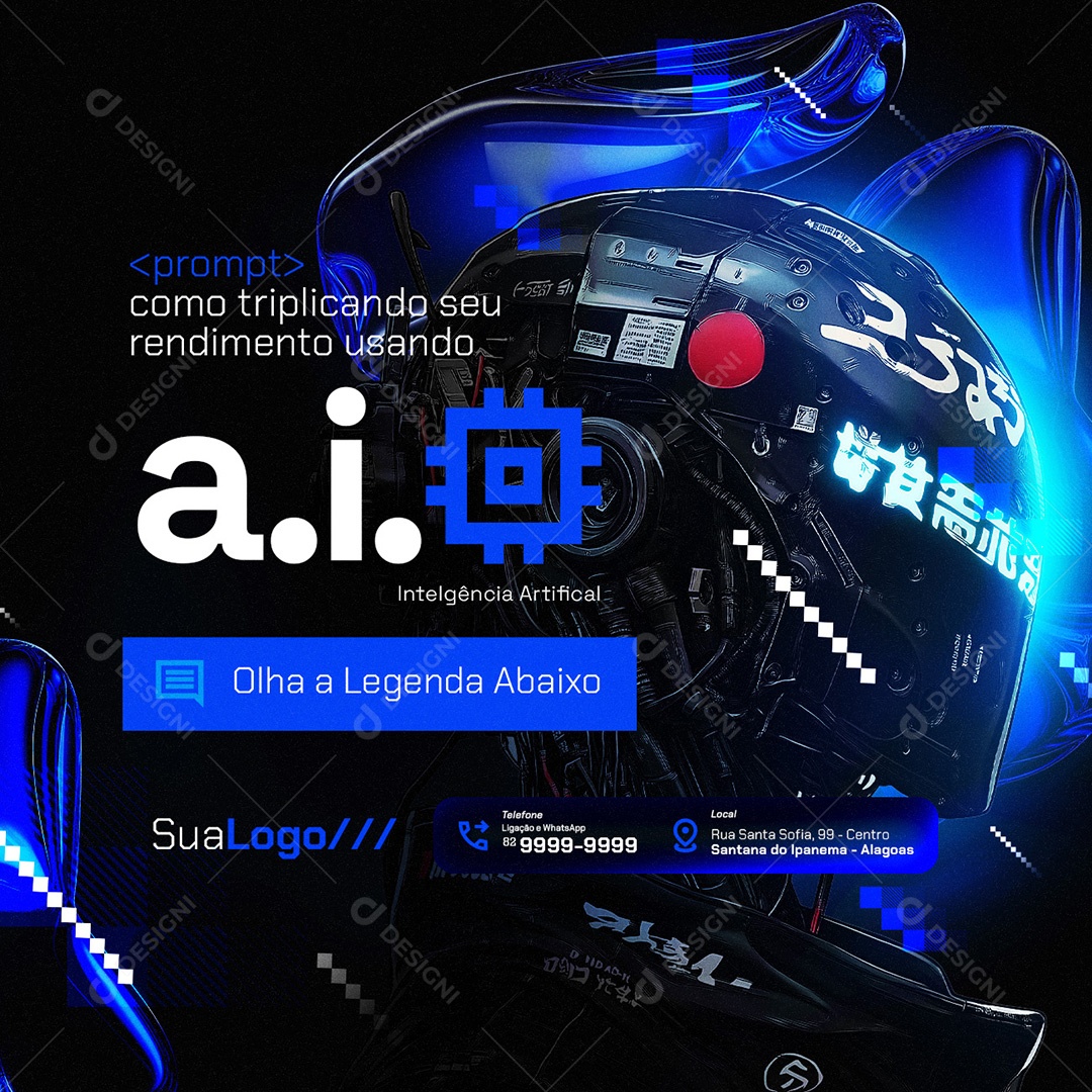 Marketing Digital Como Triplicando seu Redimento Social Media PSD Editável