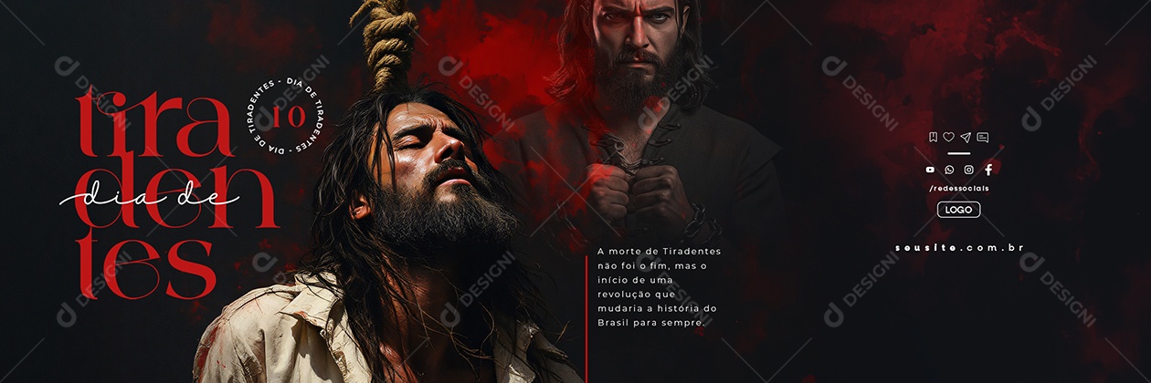 Carrossel Dia de Tiradentes 21 de Abril Social Media PSD Editável