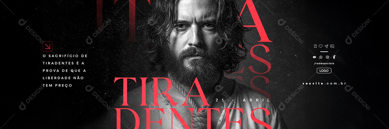 Carrossel Dia de Tiradentes 21 de Abril Social Media PSD Editável