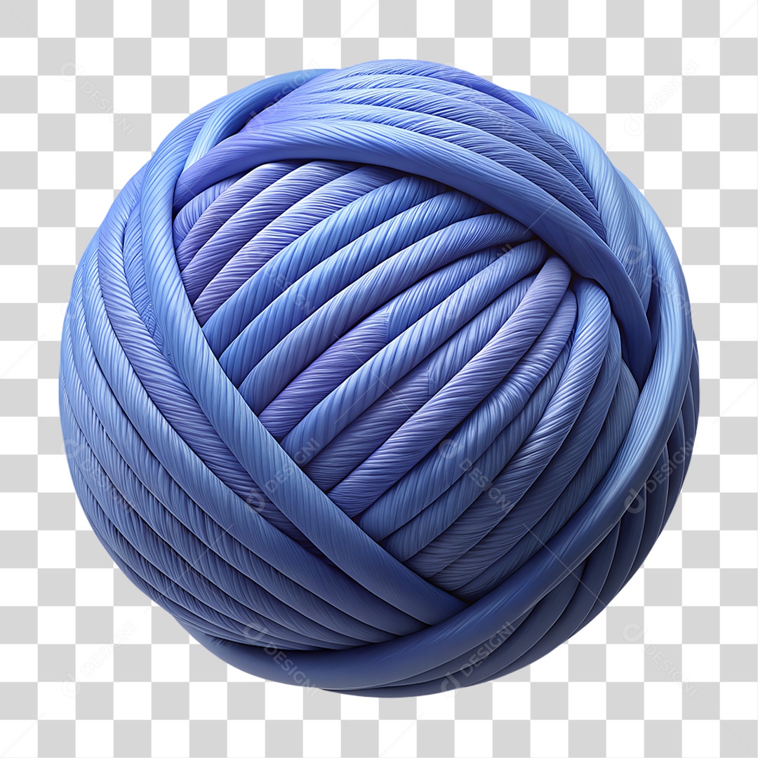 Novelo Azul PNG Transparente