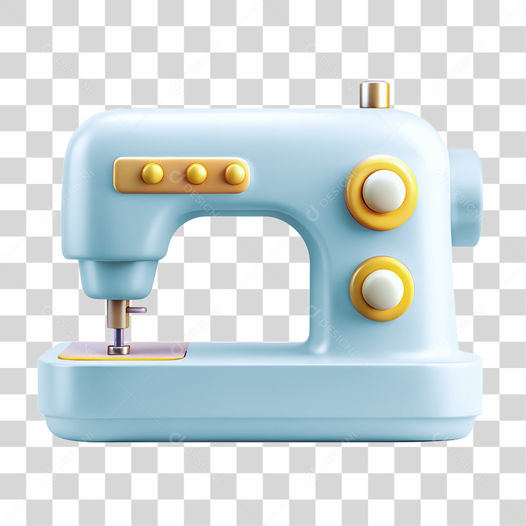 Mini Máquina de Costura PNG Transparente