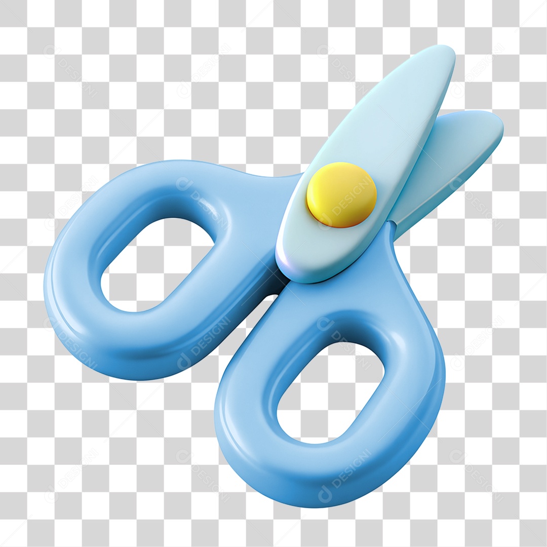 Tesoura Infantil PNG Transparente