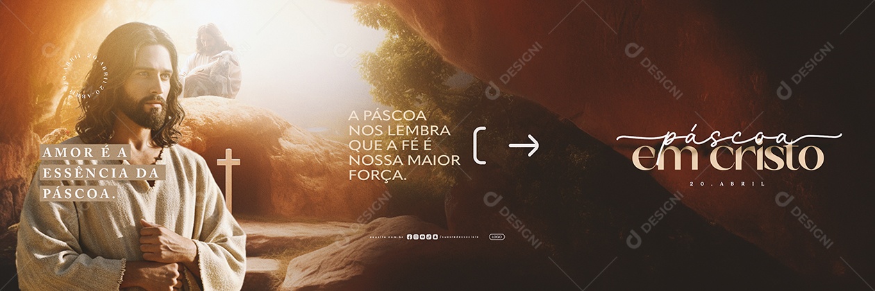 Carrossel Páscoa 20 de Abril Social Media PSD Editável