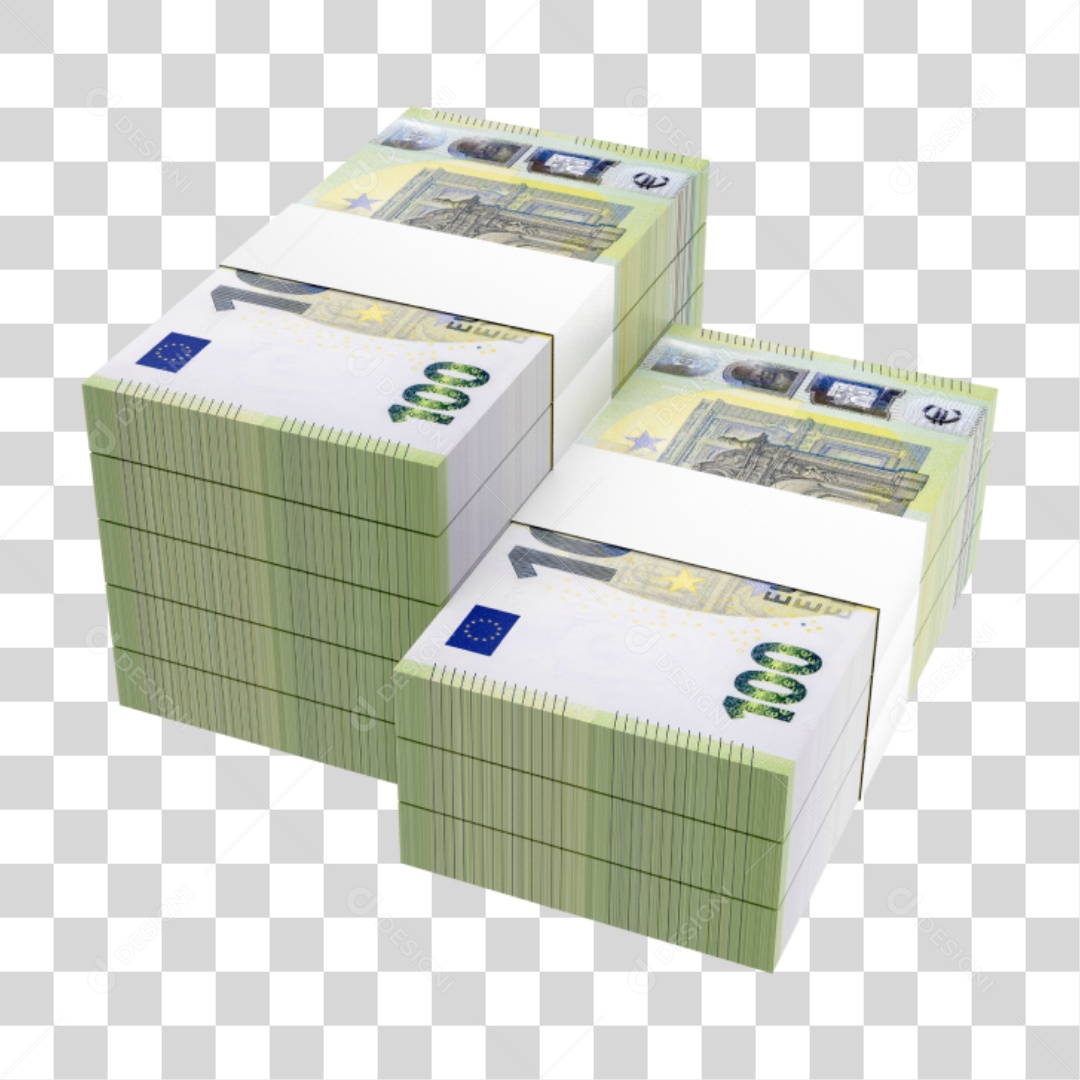 Cédula Notas Dinheiro 100 Euros PNG Transparente