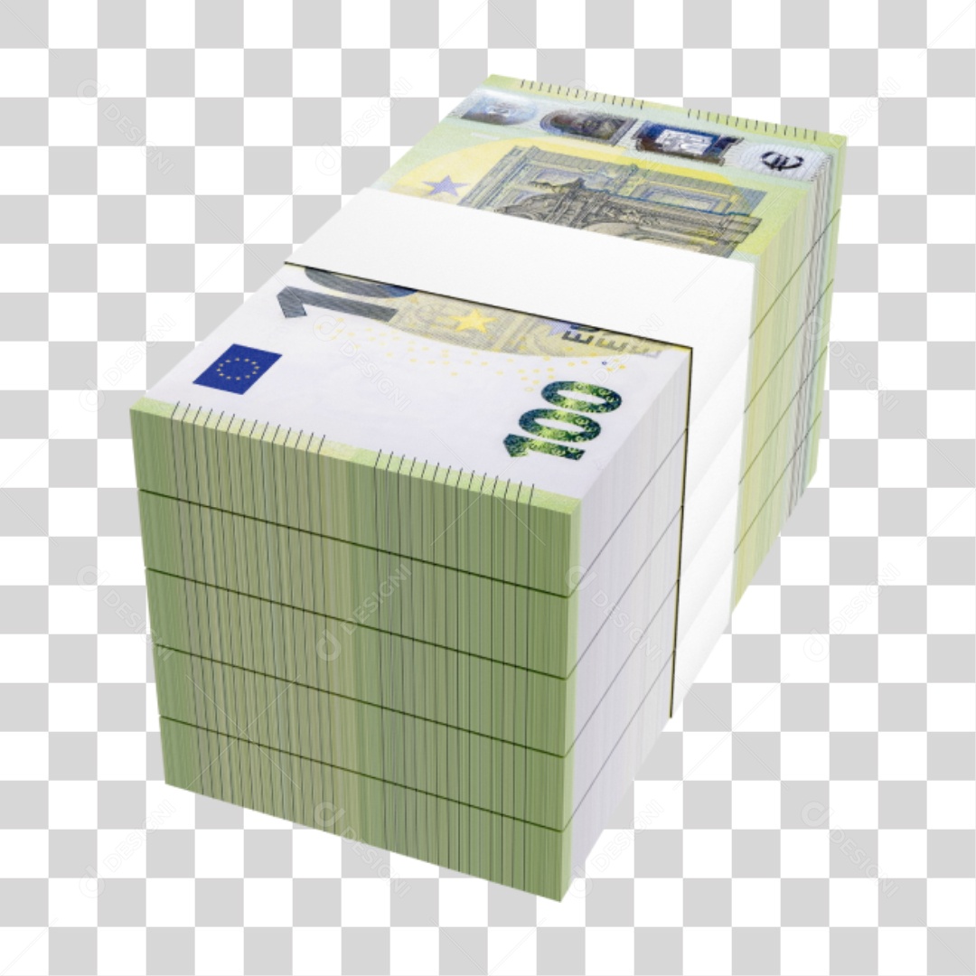 Cédula Notas Dinheiro 100 Euros PNG Transparente