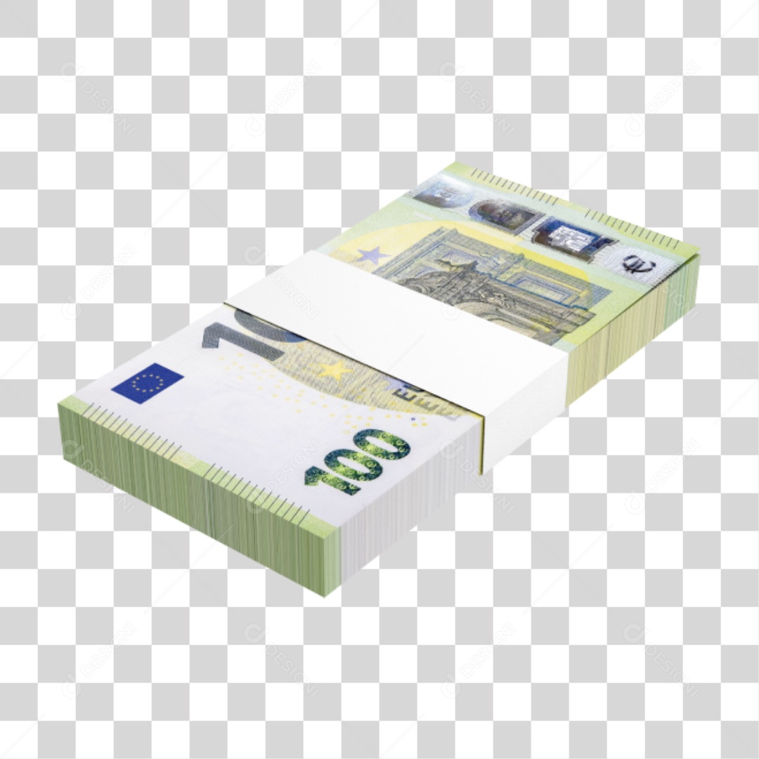 Cédula Notas Dinheiro 100 Euros PNG Transparente