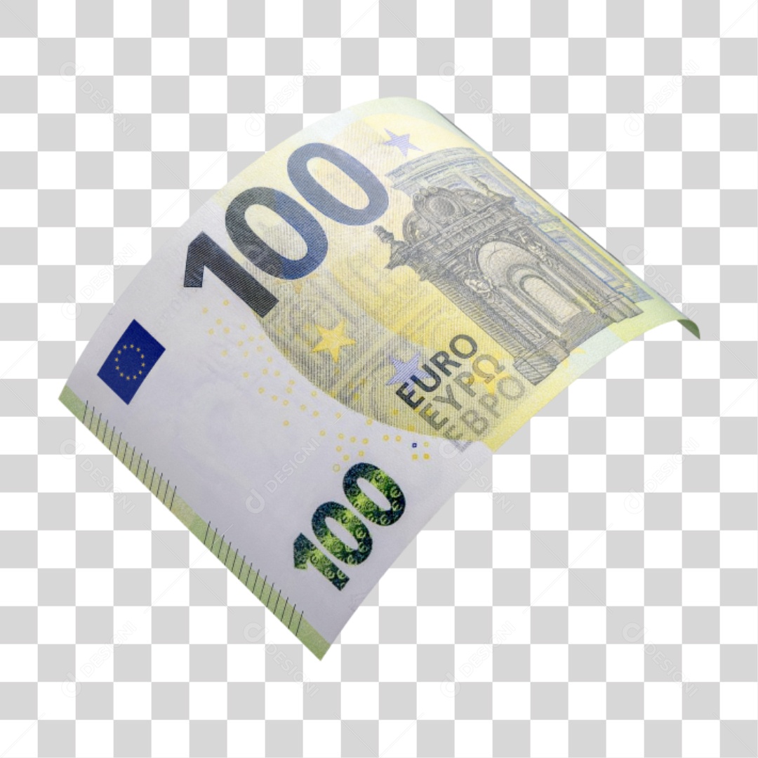 Cédula Notas Dinheiro 100 Euros PNG Transparente
