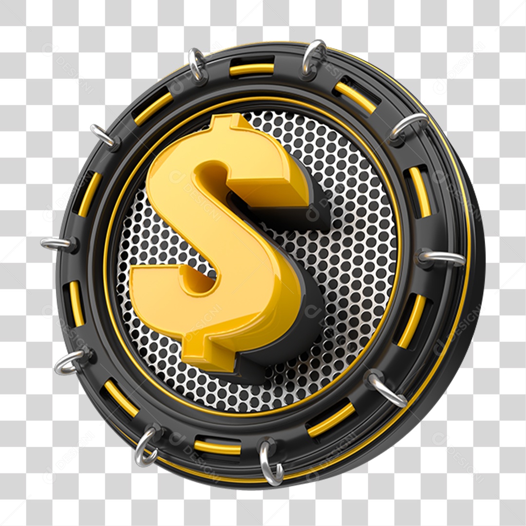 Símbolo Cifrão PNG Transparente