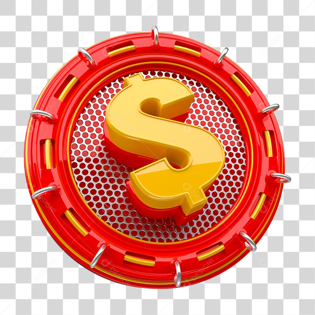 Símbolo Cifrão PNG Transparente