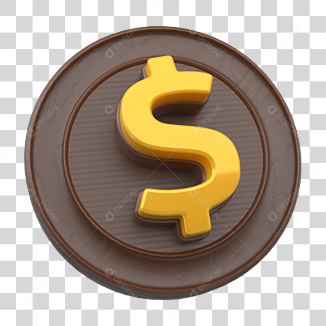 Símbolo Cifrão PNG Transparente