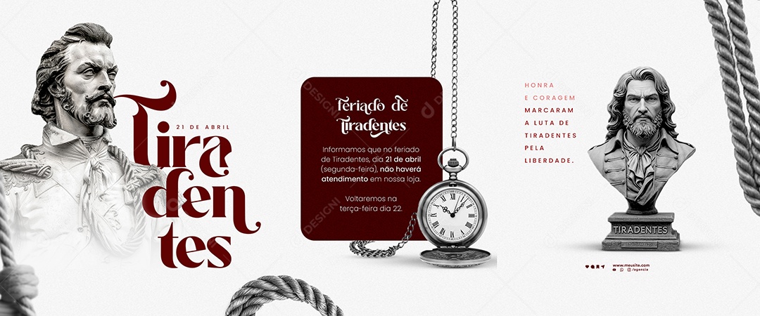 Carrossel Dia de Tiradentes 21 de Abril Social Media PSD Editável