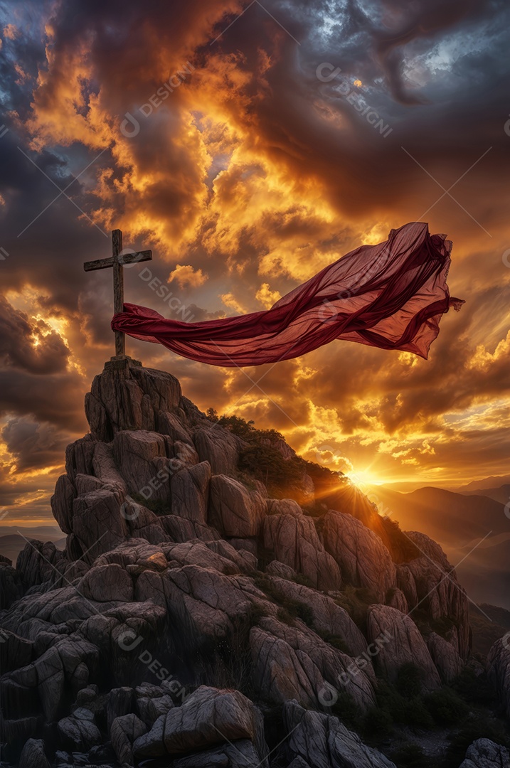 Imagem monte calvario jesus crucificado semana santa sexta feira santa páscoa
