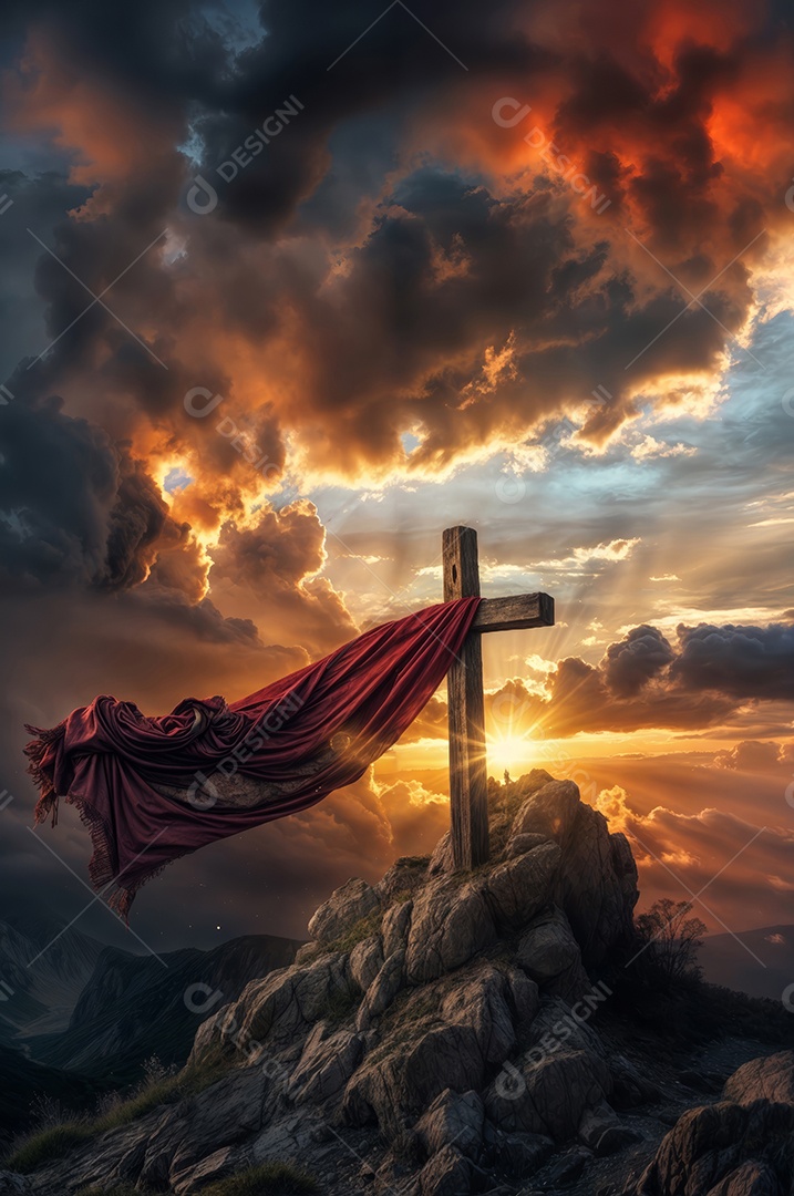 Imagem monte calvario jesus crucificado semana santa sexta feira santa páscoa