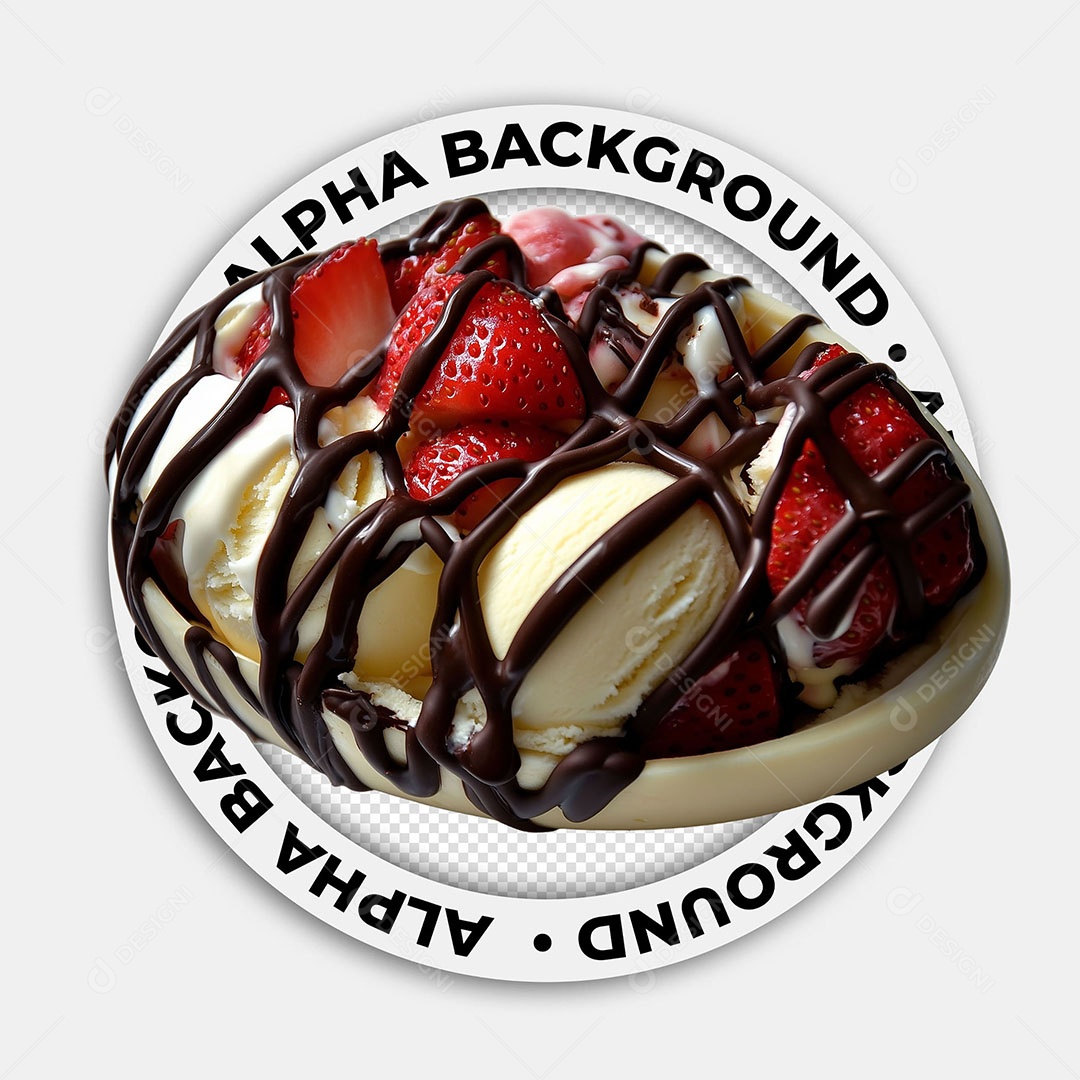 Elemento 3D Ovo de Páscoa Recheado Para Composição PSD