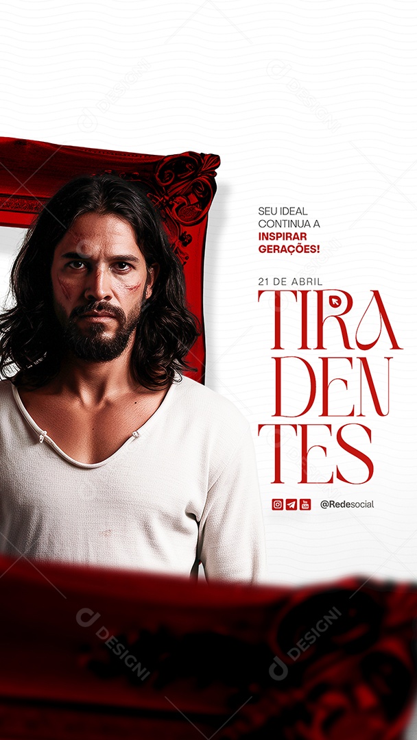 Dia de Tiradentes 21 de Abril Social Media PSD Editável