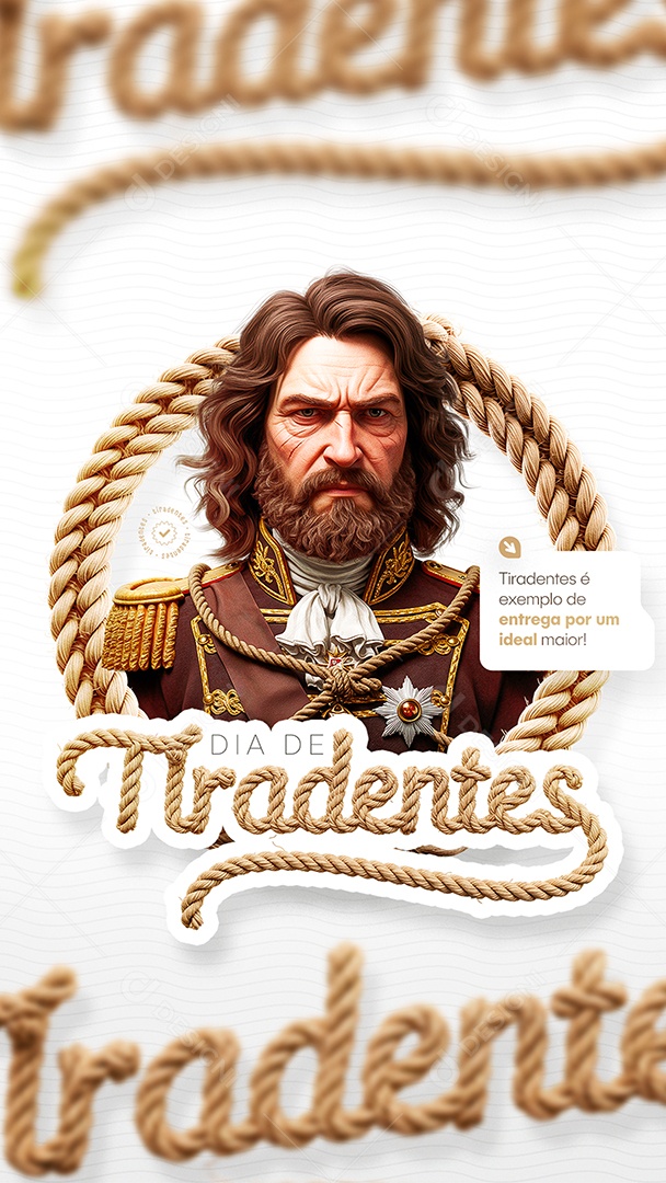 Dia de Tiradentes 21 de Abril Social Media PSD Editável