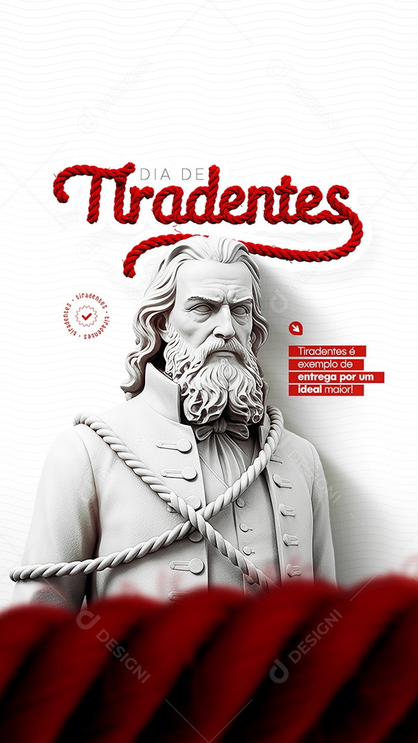 Dia de Tiradentes 21 de Abril Social Media PSD Editável