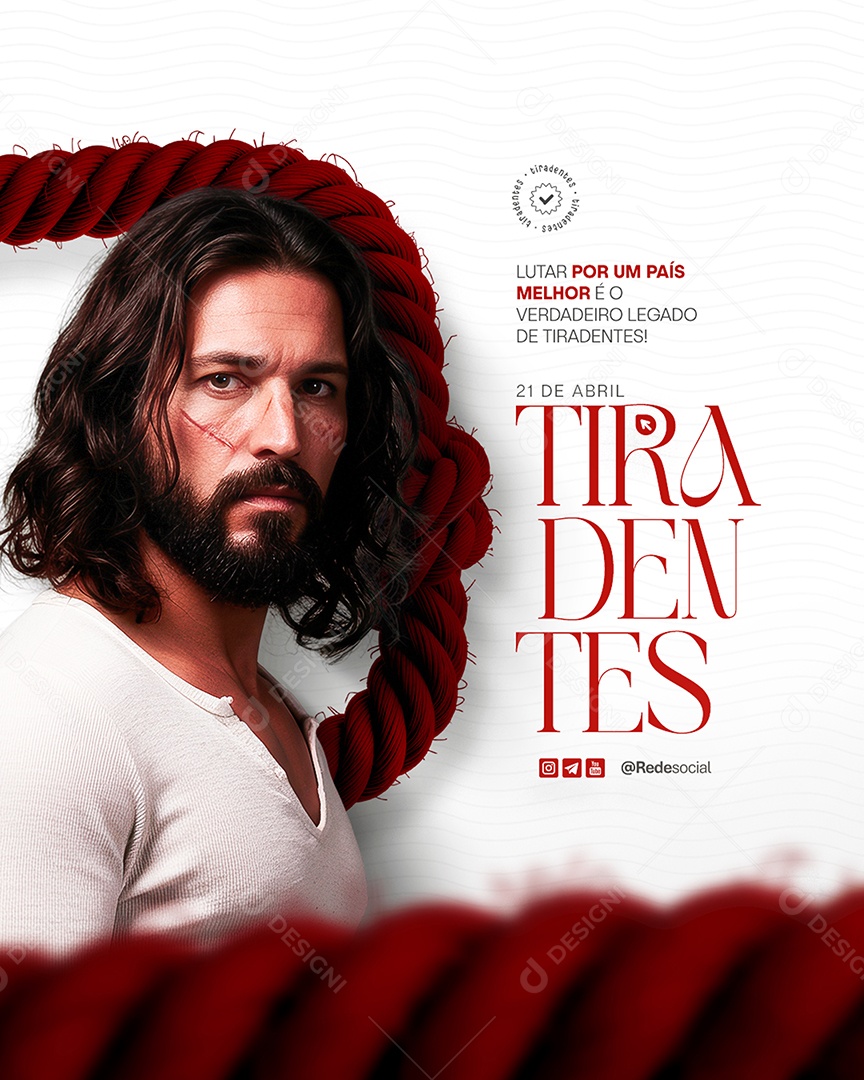 Dia de Tiradentes 21 de Abril Social Media PSD Editável